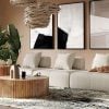 Divani Casa Mondo Modular Beige Sofa