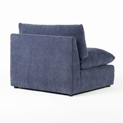 LAMOD Kinsey Blue Sectional Armless Chair