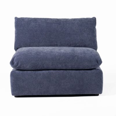 LAMOD Kinsey Blue Sectional Armless Chair