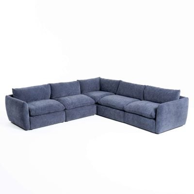 LAMOD Kinsey Blue Sectional Sofa
