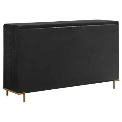 Arini Mid Century Modern Black Dresser