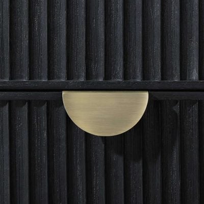 Brookmead 8 Drawer Black Wood Dresser