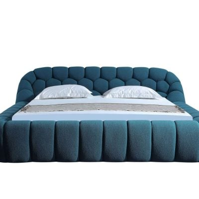 Divani Casa Yolonda Modern Teal Green Bed