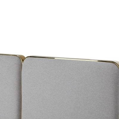 Modrest Athena Modern Grey Linen & Gold Bed