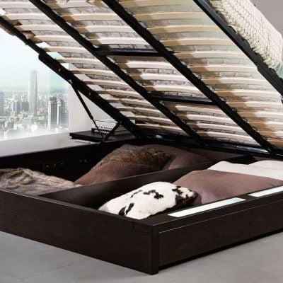 Modrest Gamma Contemporary Hydraulic Bed with Storage