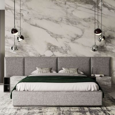 Nova Domus Maranello - Modern Grey Bed