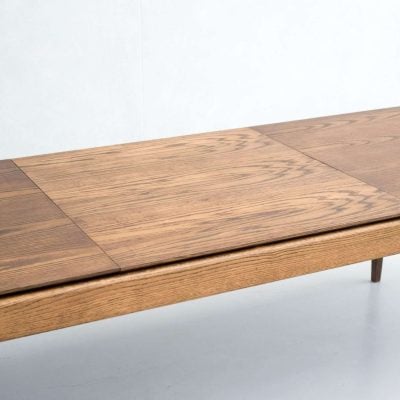 Modrest Dallas Mid-Century Modern Solid Wood Extendable Dining Table