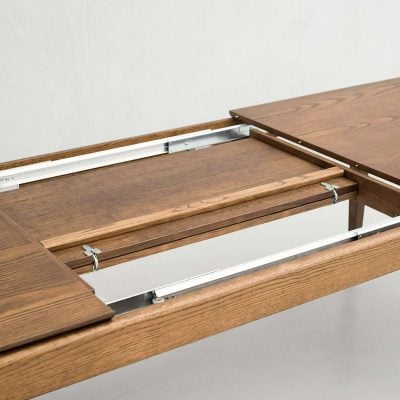 Modrest Dallas Mid-Century Modern Solid Wood Extendable Dining Table