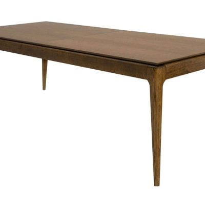 Modrest Dallas Mid-Century Modern Solid Wood Extendable Dining Table