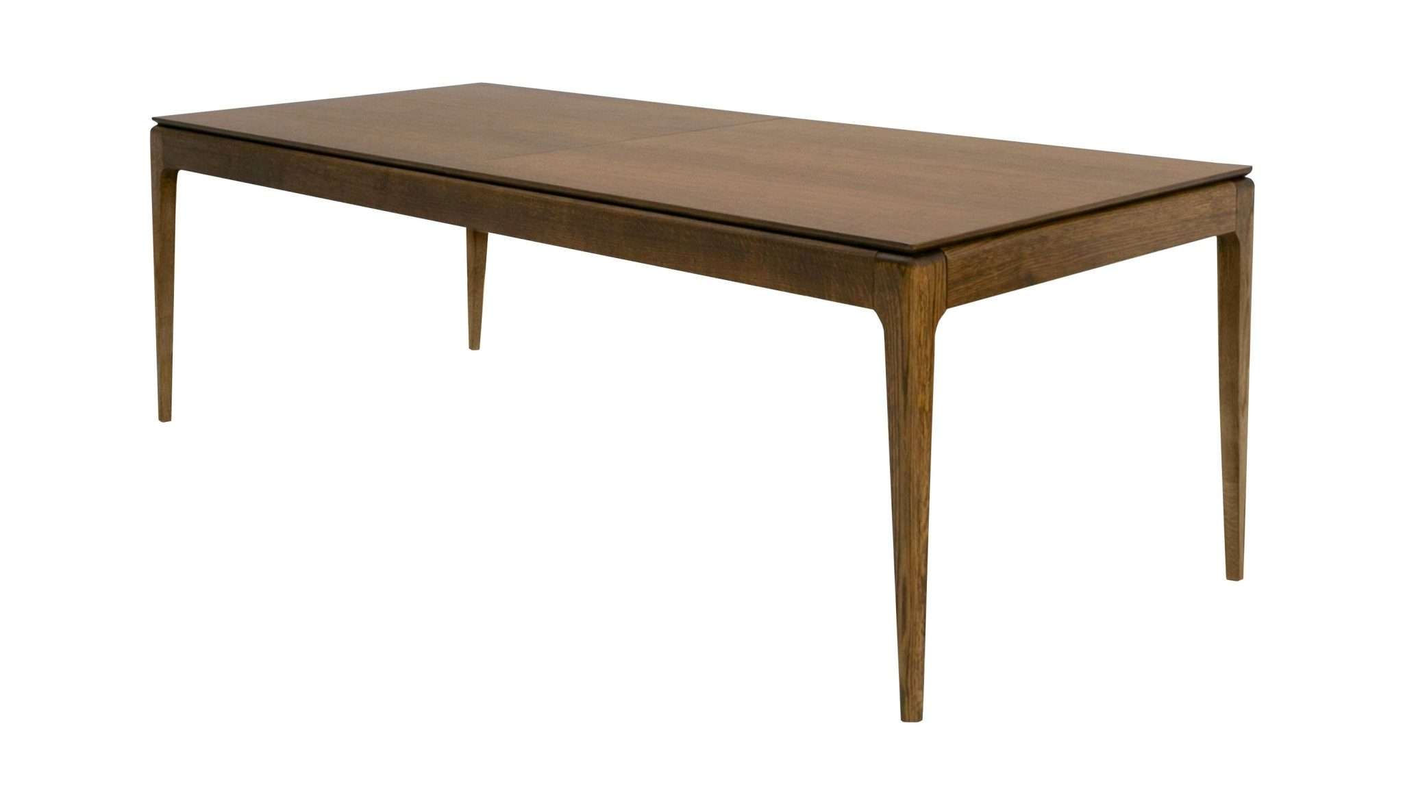 Modrest Dallas Mid-Century Modern Solid Wood Extendable Dining Table