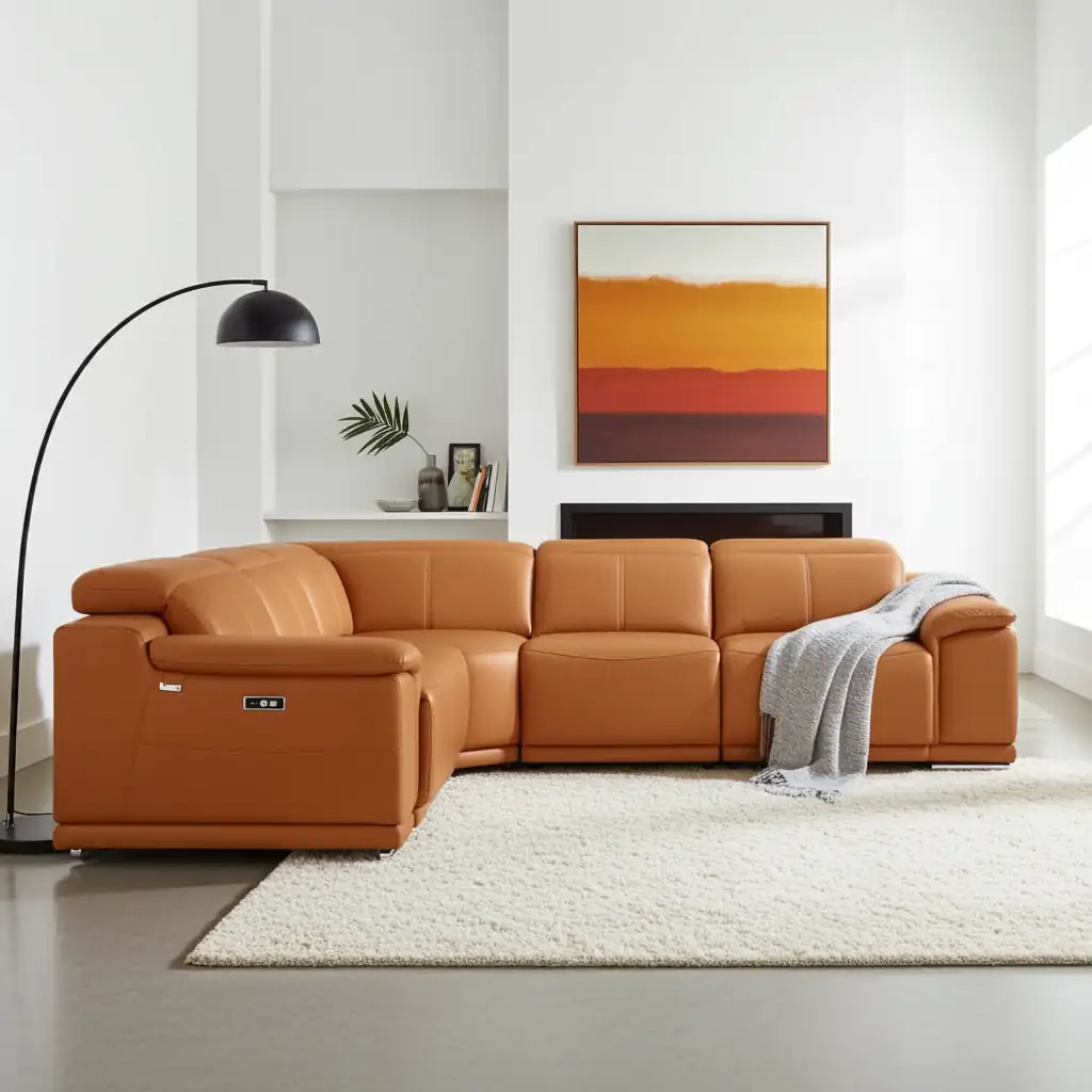 Divanitalia Livornio Modern Recliner Sofa