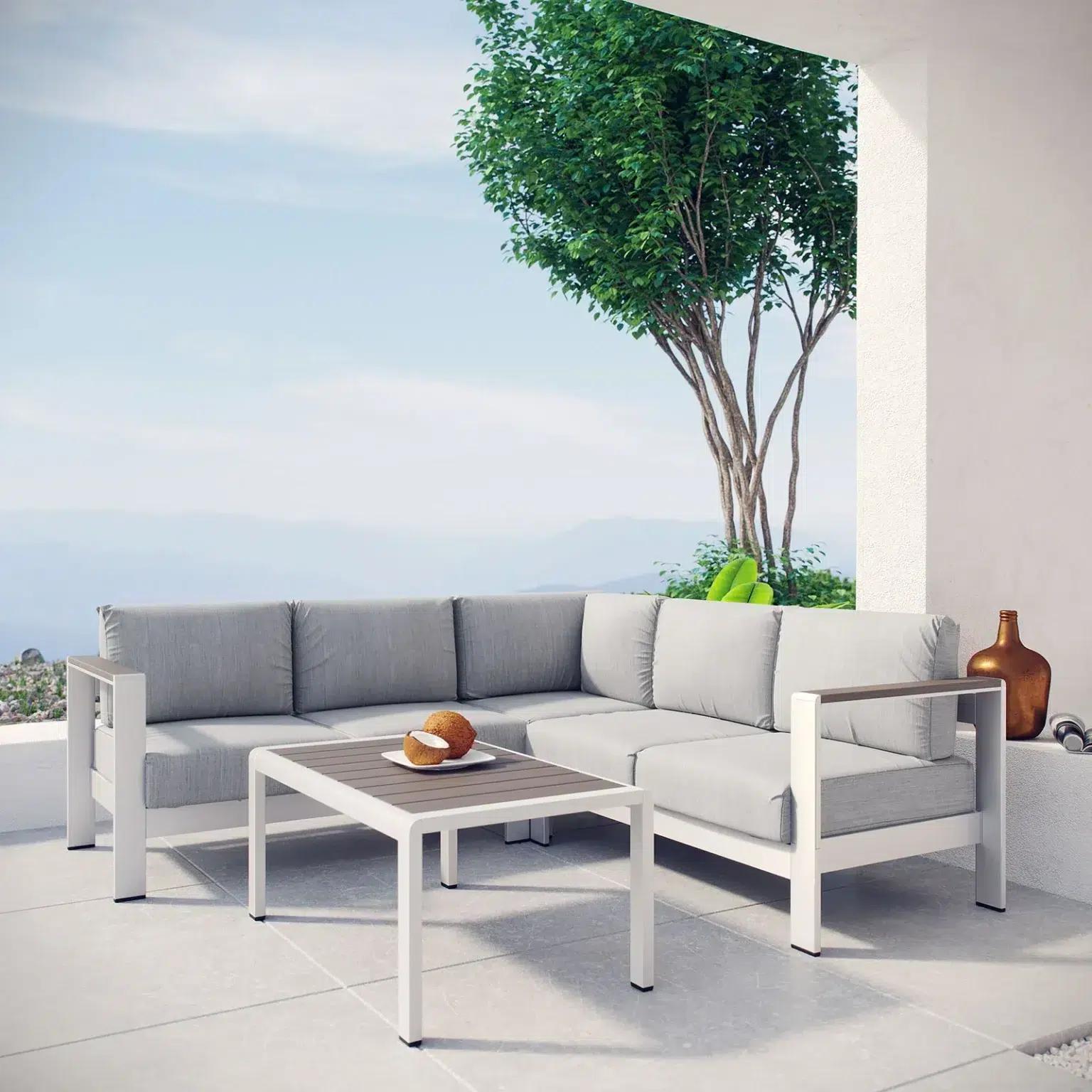 Shore Gray Outdoor Sectional Sofa