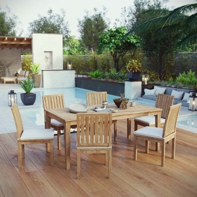 Marina 7 Piece Outdoor Teak Dining Set