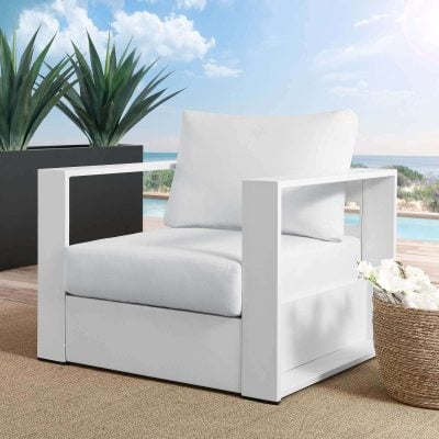 Tahoe White Modern Outdoor Chair