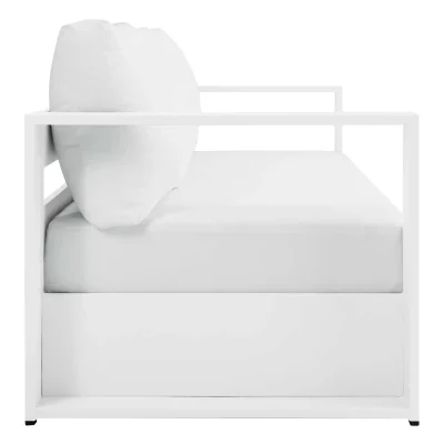 Tahoe White Modern Outdoor Sofa