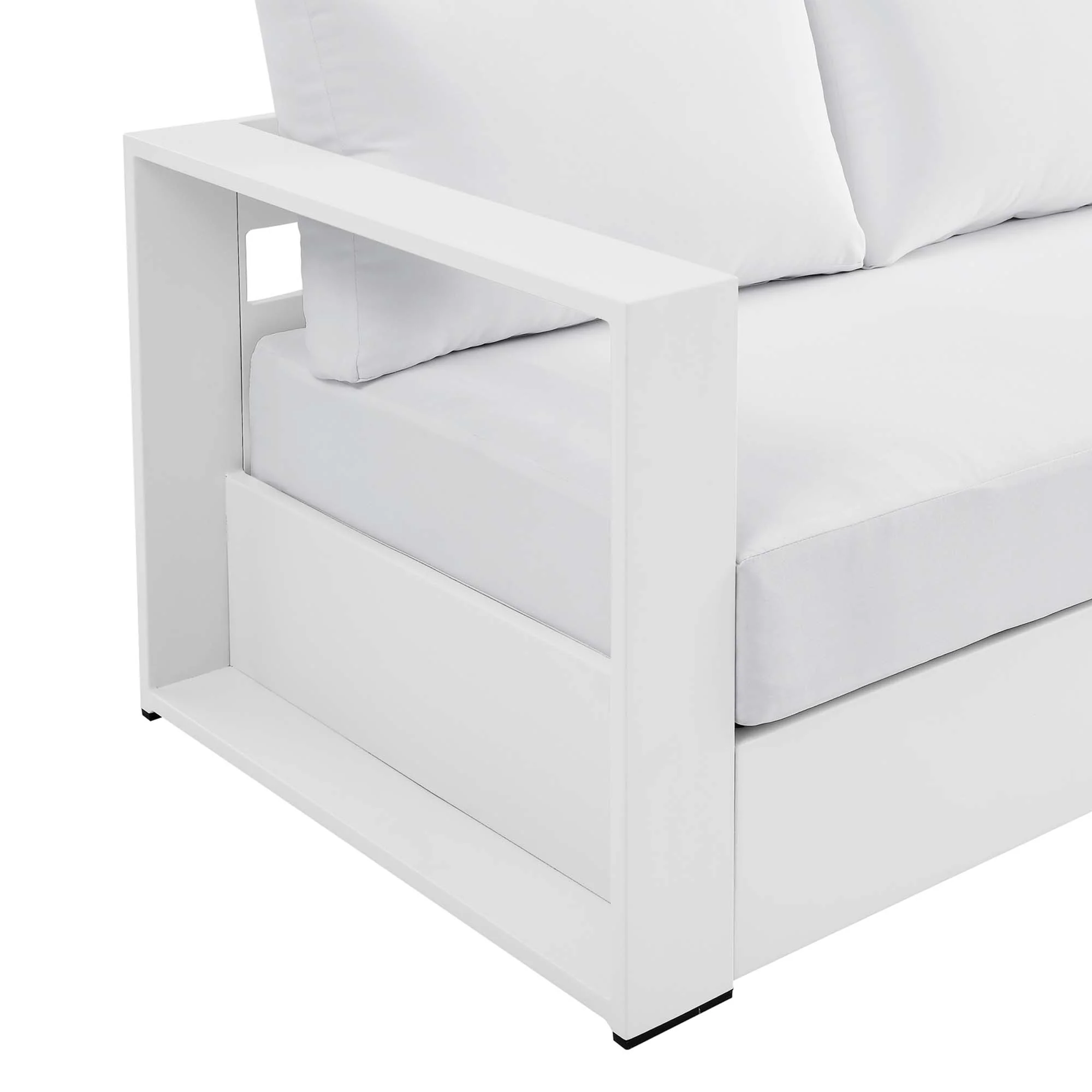 Tahoe White Modern Outdoor Sofa