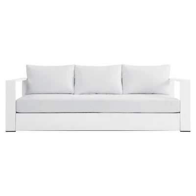 Tahoe White Modern Outdoor Sofa