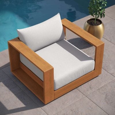 Tahoe Acacia Wood Outdoor Chair