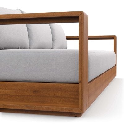 Tahoe Acacia Wood Outdoor Sofa