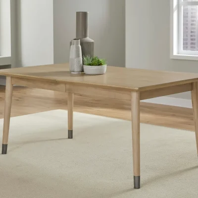 Franklin Extendable Natural Oak Wood Dining Table