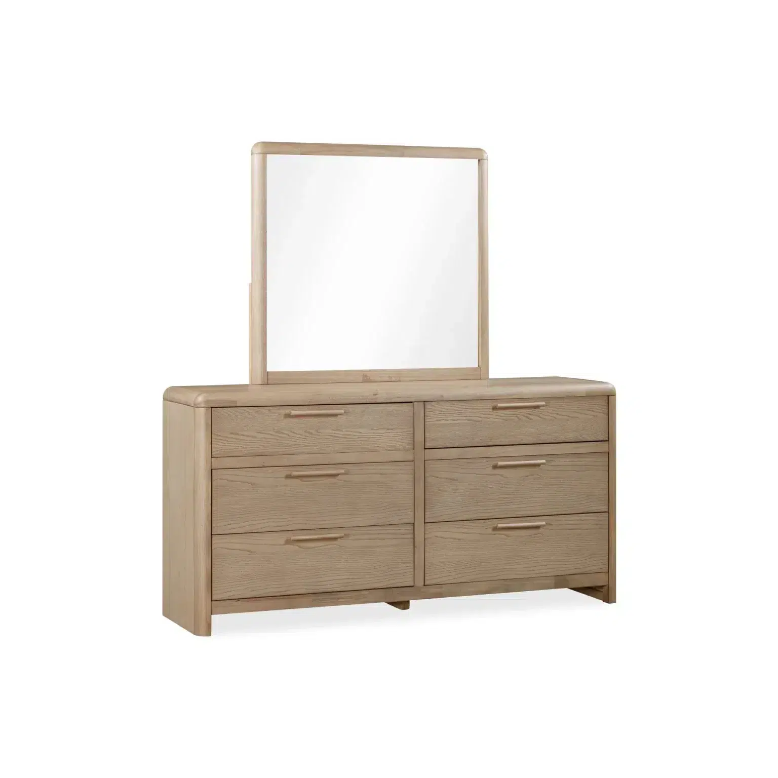 Furano Six Drawer Ash Wood Dresser