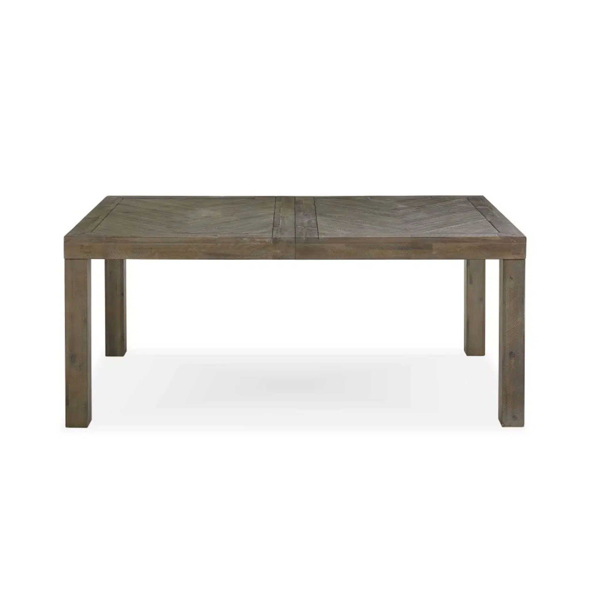 Herringbone Extendable Rustic Wood Dining Table