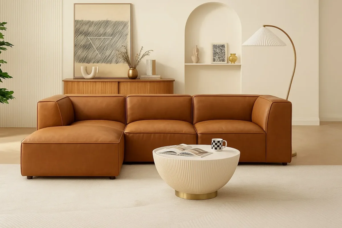 Labor Day cognac leather sale