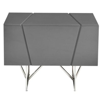 modern grey nightstand