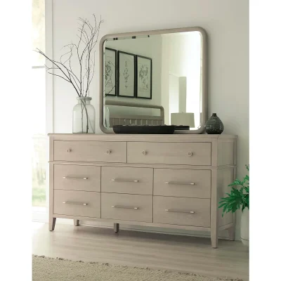 Camden Eight Drawer Oak Wood Dresser