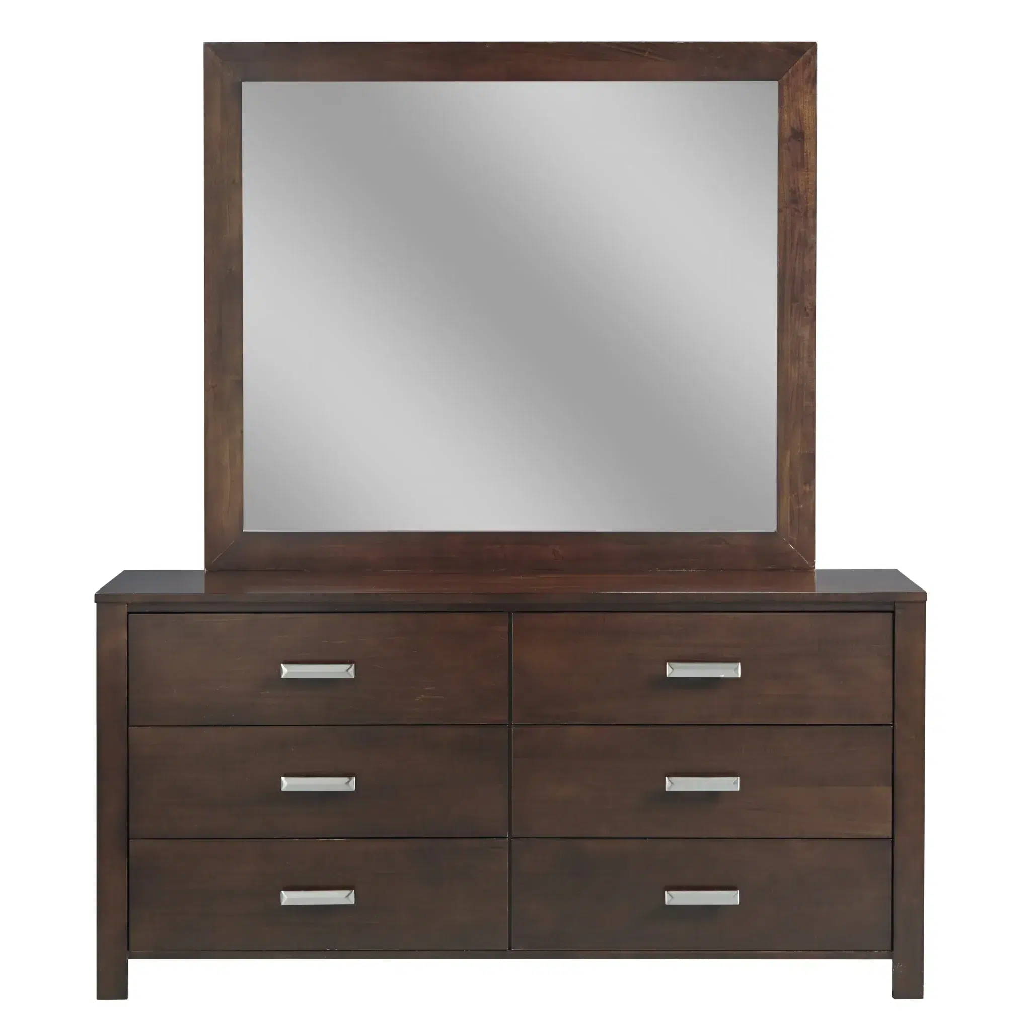 Riva Dark Brown Wood Dresser