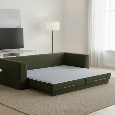 Alternative view of Rue Dark Green Sleeper Sofa