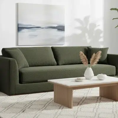 Rue Dark Green Sleeper Sofa