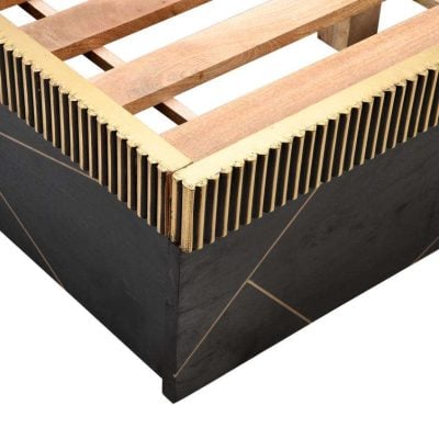 Allure Black And Gold Bed Frame