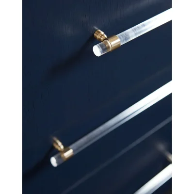 Argento 5 Drawer Navy Blue Chest