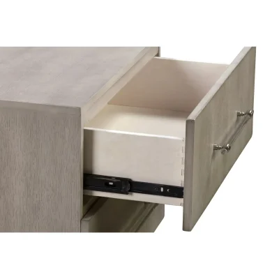 Argento Modern Gray & Acrylic Nightstand