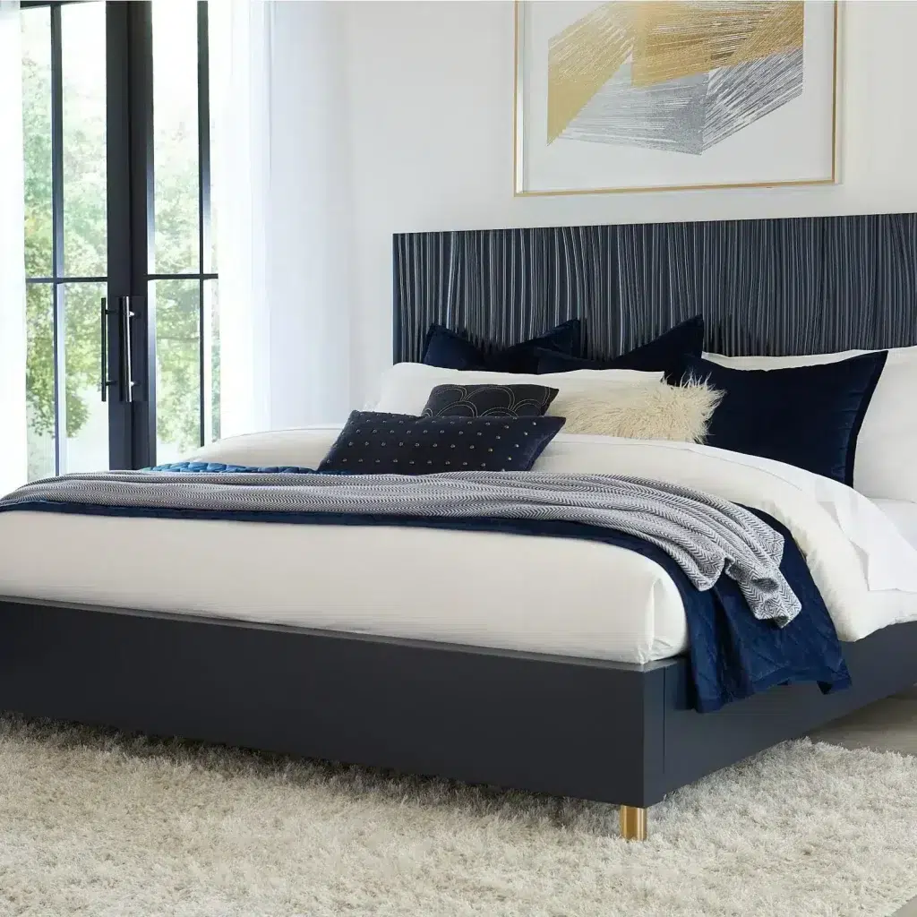 Argento Blue Wave Bed Frame