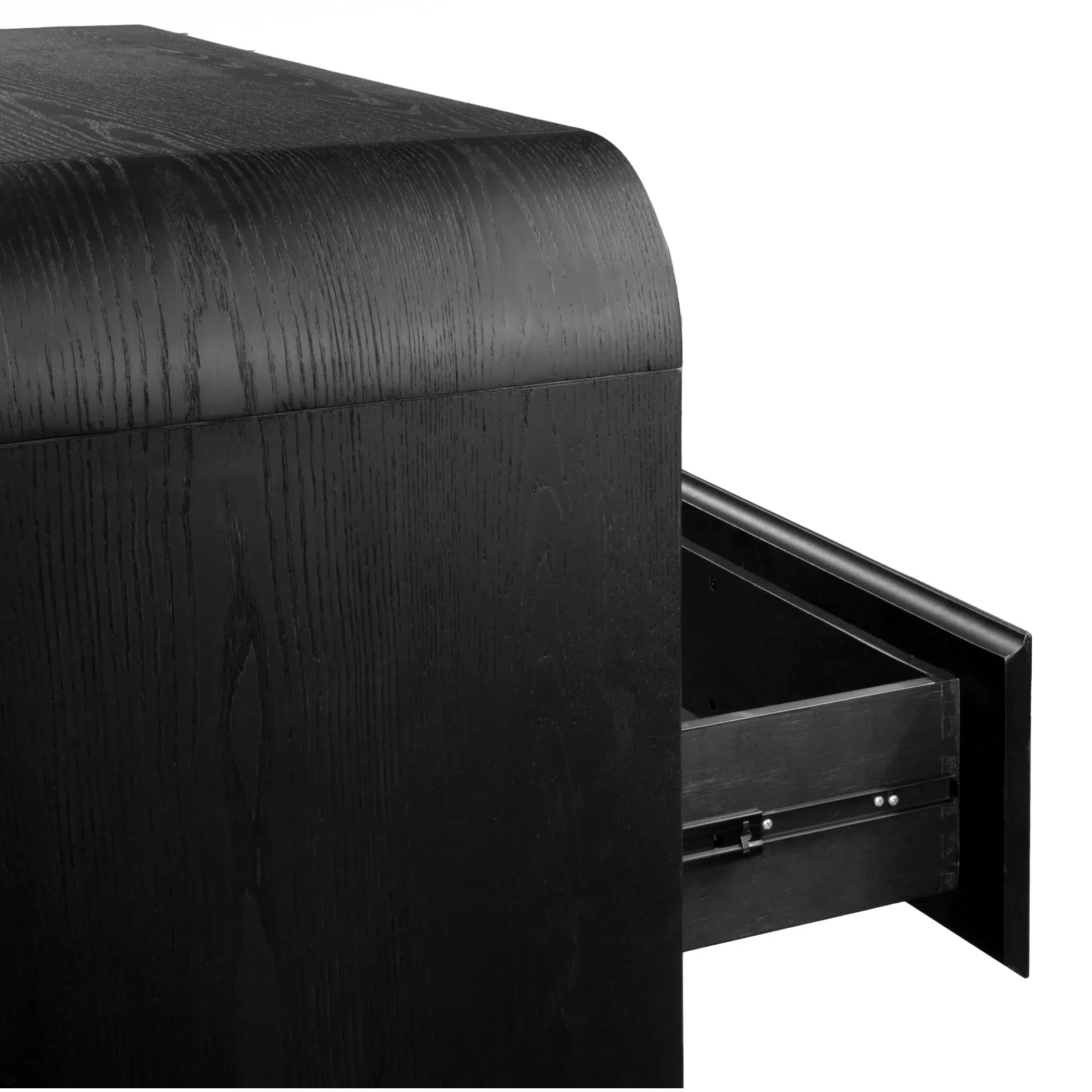 Elora 5 Drawer Black Wood Chest