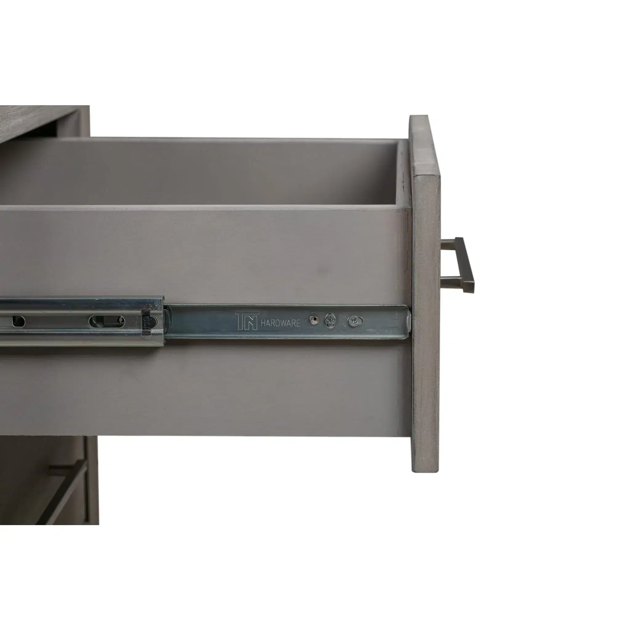 Melbourne 2 Drawer Gray Nightstand With USB