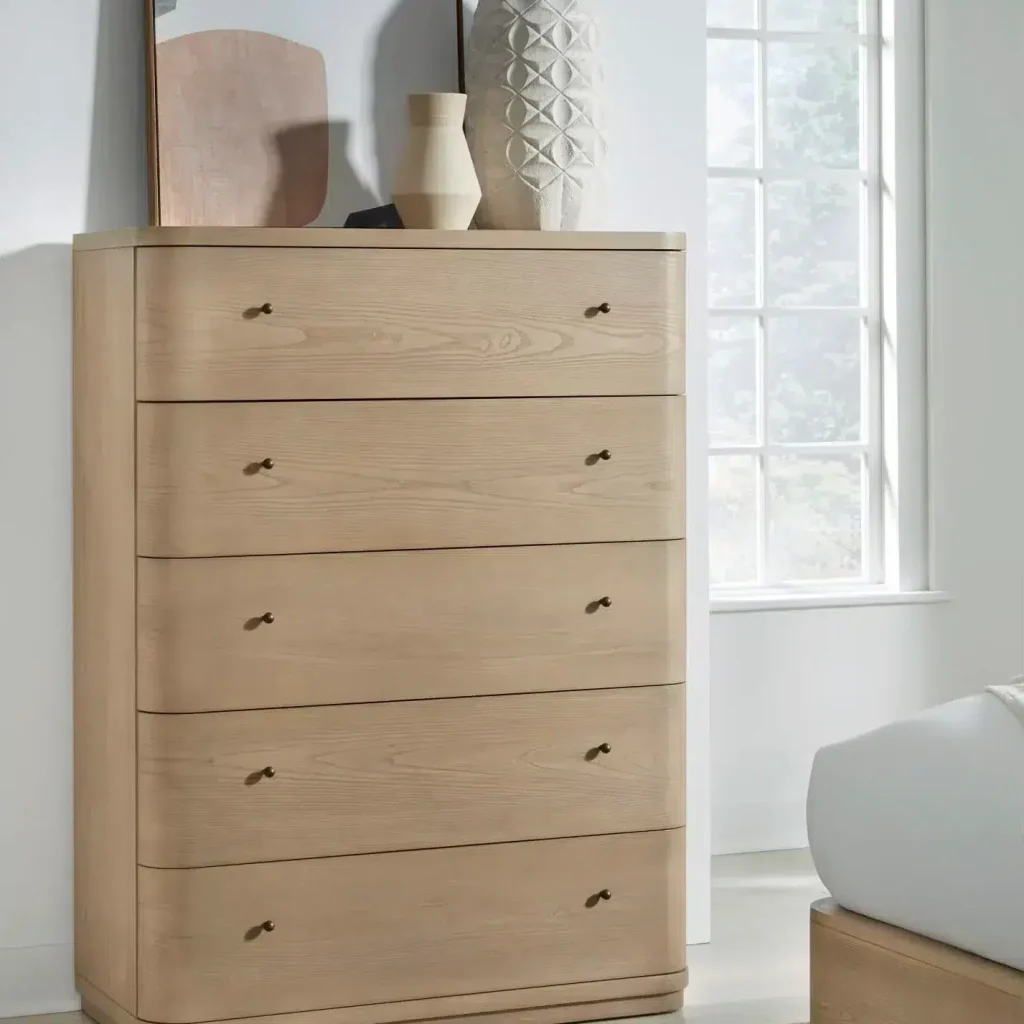 Penny Light Wood Curved Chest
