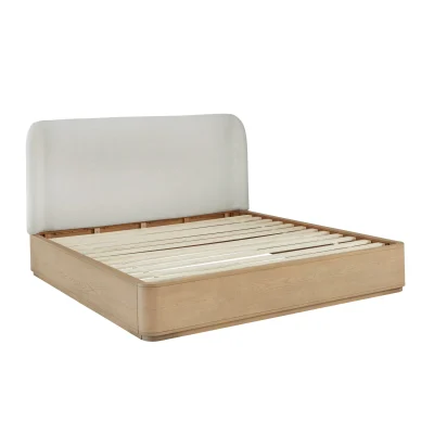Penny Solid Wood & Linen Bed