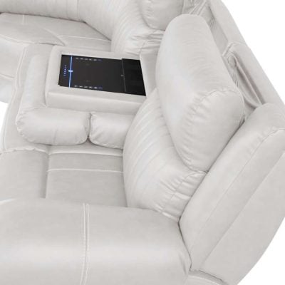 Usb charging station with folding back table