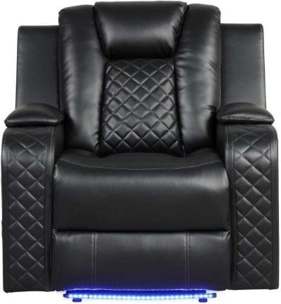 Benz Black Leather Reclining chair