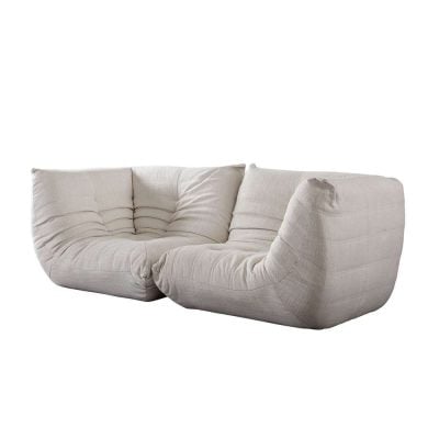 Ezra White Low Profile Modular Sofa