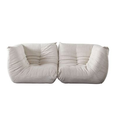 Ezra White Low Profile Modular Sofa