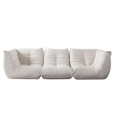 Ezra White Low Profile Modular Sofa
