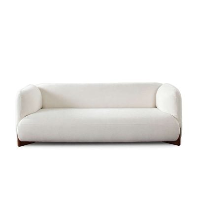 Link Off White Sofa With Cushion Back