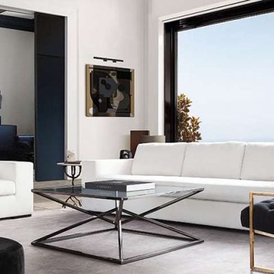 Muse performance fabric White Sofa