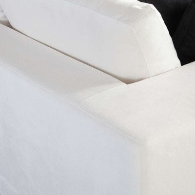 Muse White Sofa