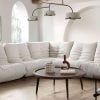 Ezra White Low Profile Modular Sofa