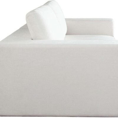 Muse White 2 pc Performance Fabric Modular Sofa